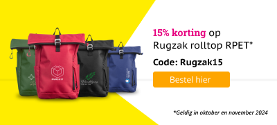 Rugzak rolltop RPET luxe - korting