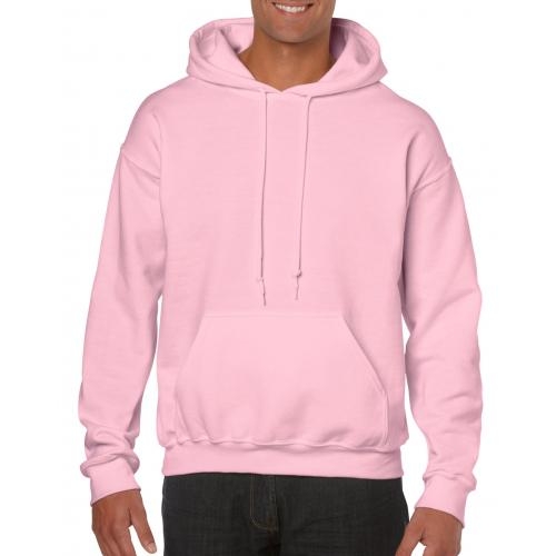 Gildan hooded sweater unisex lichtroze,l