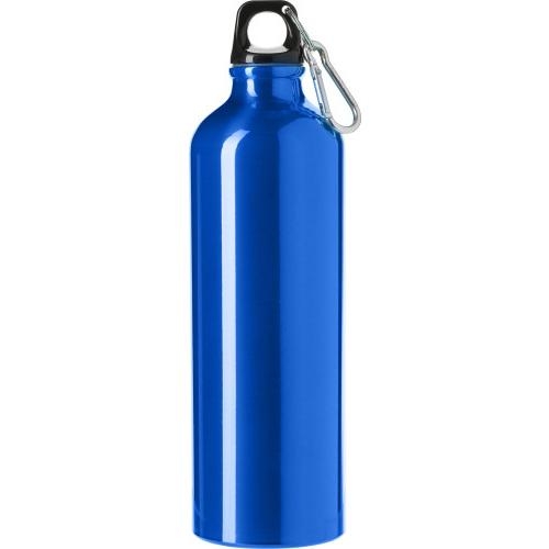 Aluminium fles 750 ml kobaltblauw