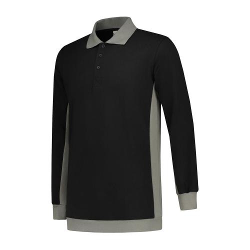 L&S Sweater Polo Workwear black/pg,l