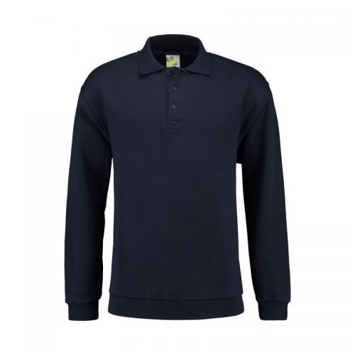 Sweatshirt Polo Collar navy,l