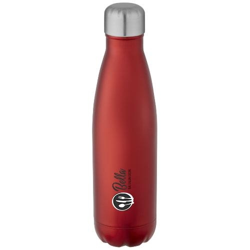 Vacuüm geïsoleerde rvs fles 500 ml Cove rood