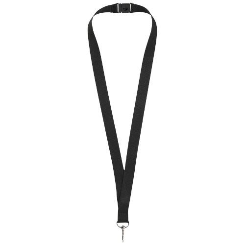 Lanyard met veiligheidssluiting Lago zwart