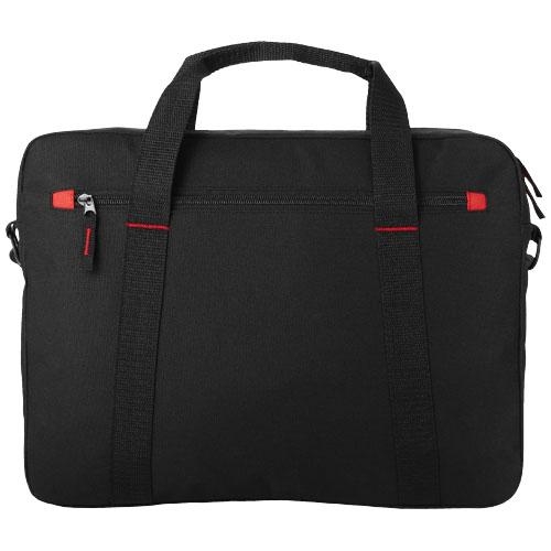 Vancouver 15.4 inch laptoptas 6L zwart/rood