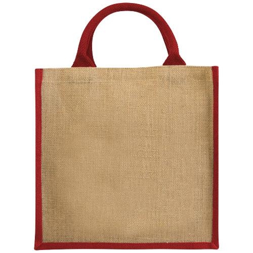 Chennai jute draagtas 16L naturel/zwart