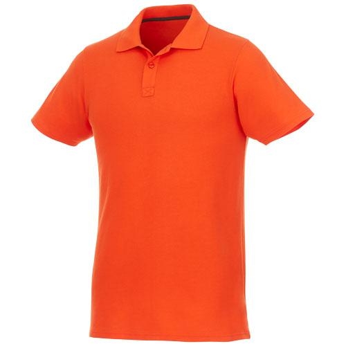 Helios herenpolo korte mouw oranje,2xl