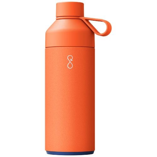 Big Ocean Bottle 1L geïsoleerde waterfles oranje