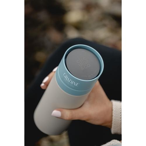 Circular&Co Reusable Bottle 600 ml waterfles grijs/blauw