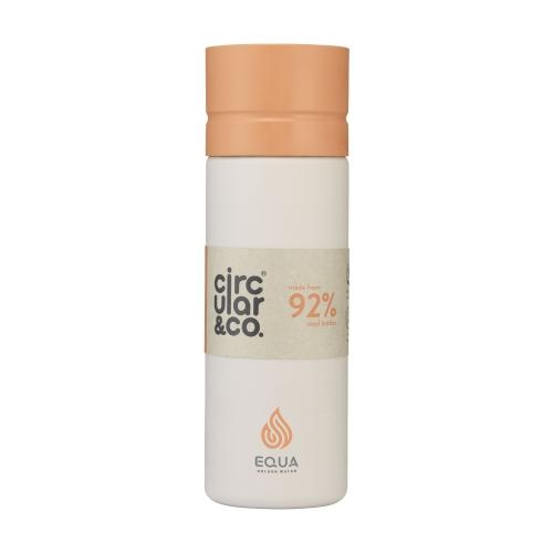 Circular&Co Reusable Bottle 600 ml waterfles grijs/oranje