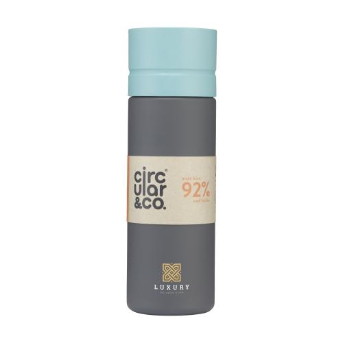 Circular&Co Reusable Bottle 600 ml waterfles zwart/blauw