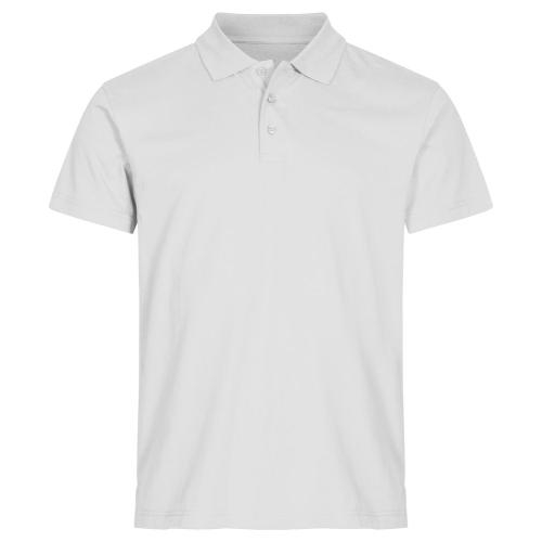 Basic heren polo wit,3xl