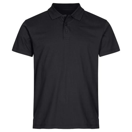 Basic heren polo zwart,3xl