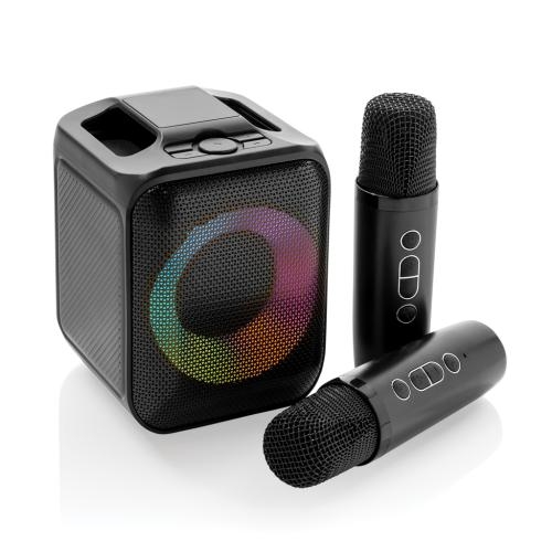 Karaokeset 2 microfoons Singvibe zwart