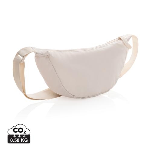 RPET sling bag Crescent beige