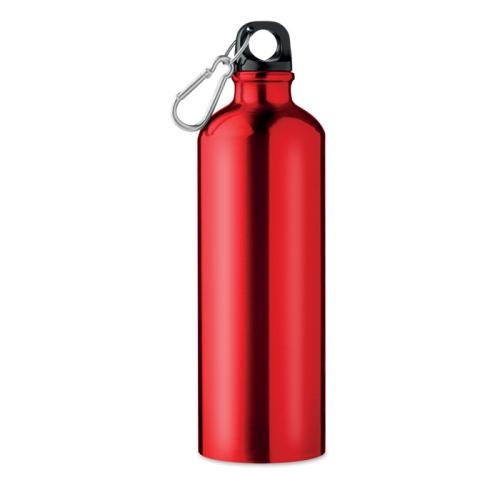 Aluminium fles 750 ml Big moss rood