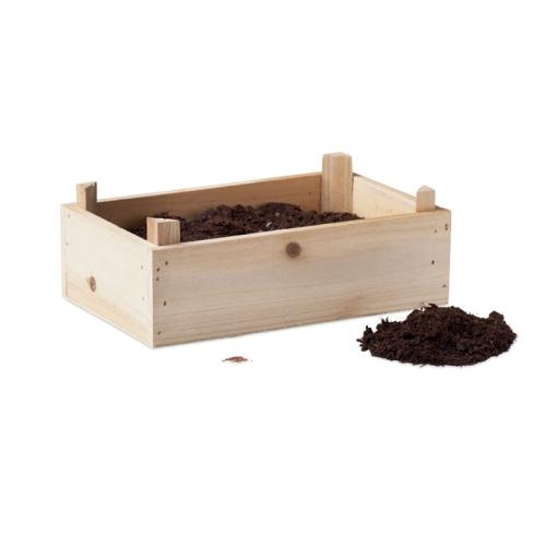 Tomatenkweekset  houten kratje wood