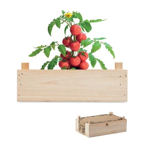 Tomatenkweekset  houten kratje wood