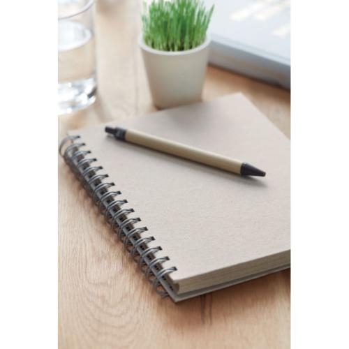 A5 notitieboek graspapier Grass book beige