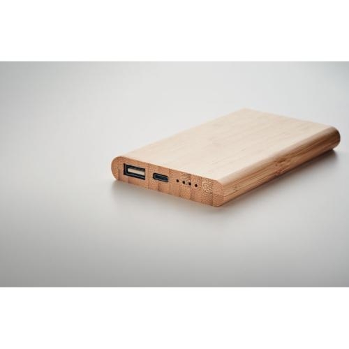 Bamboe powerbank 4000 mAh wood