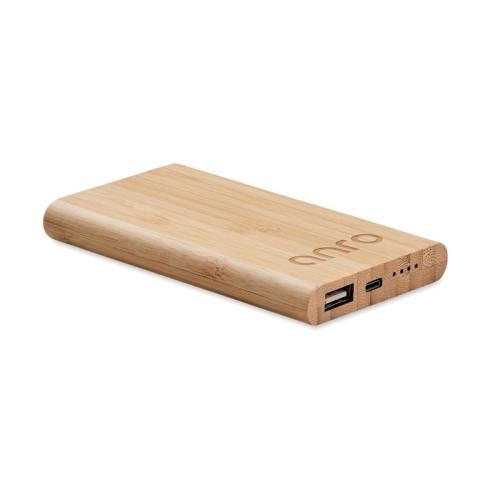 Bamboe powerbank 4000 mAh wood