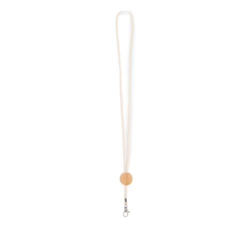 Katoenen lanyard Kara beige