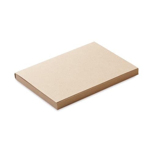 Gerecycled papieren memoblok Moui beige