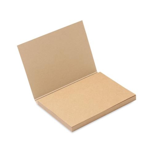 Gerecycled papieren memoblok Moui beige