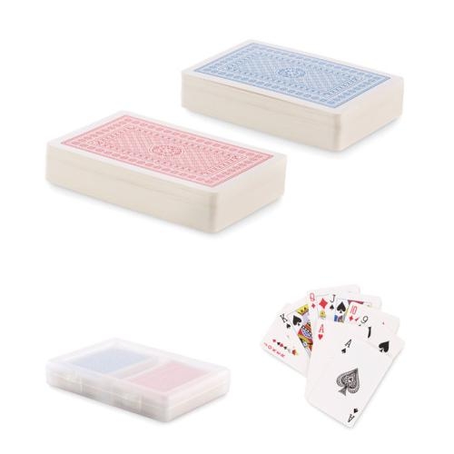 Set klassieke speelkaarten Playcard transparant