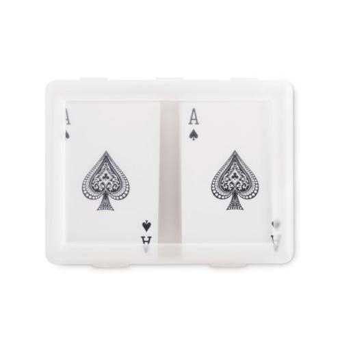 Set klassieke speelkaarten Playcard transparant