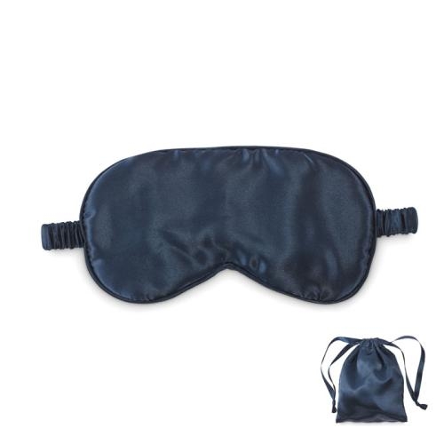 Zacht polyester oogmasker Sleepy blauw