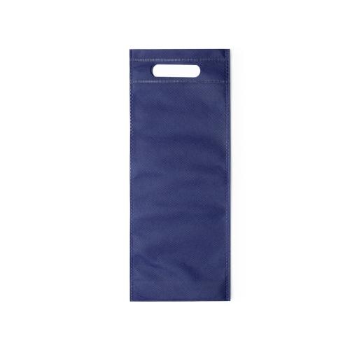 Non woven wijntas Varien marineblauw