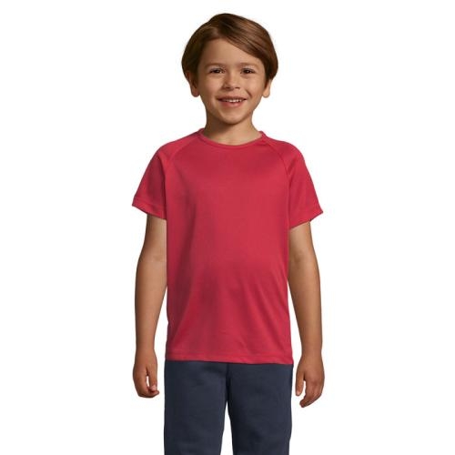 Kinder sport T-shirt 140 grams rood