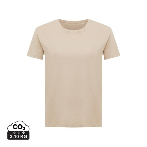 Iqoniq Yala dames gerecycled katoen T-shirt sand,l