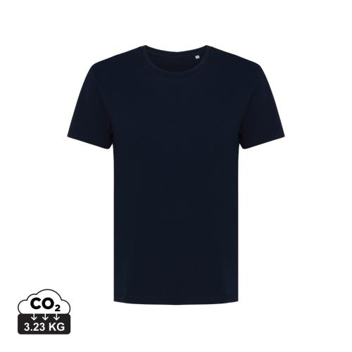 Iqoniq Yala dames gerecycled katoen T-shirt donkerblauw,l