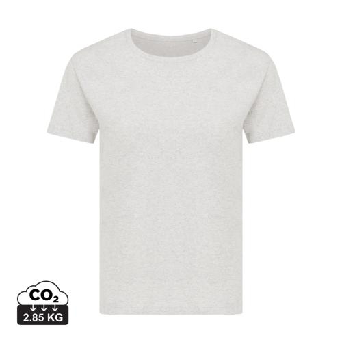 Iqoniq Yala dames gerecycled katoen T-shirt light heather grey,l