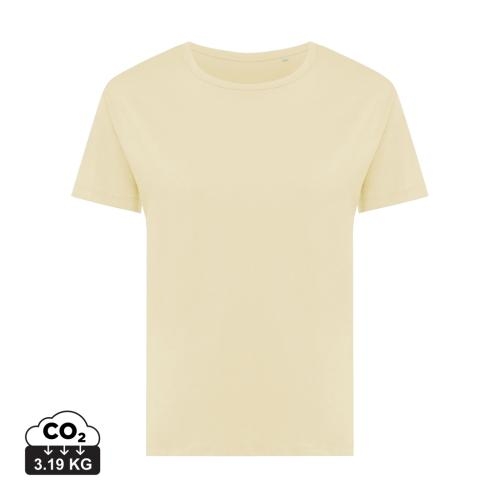 Iqoniq Yala dames gerecycled katoen T-shirt cream yellow,l