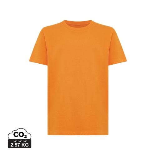 Iqoniq Koli kids gerecycled katoenen T-shirt lichtroze,9-10