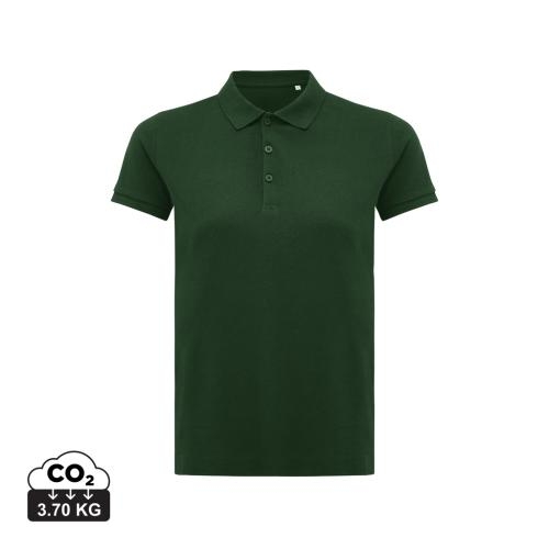 Iqoniq Yosemite dames recycled katoen pique polo forest green,l