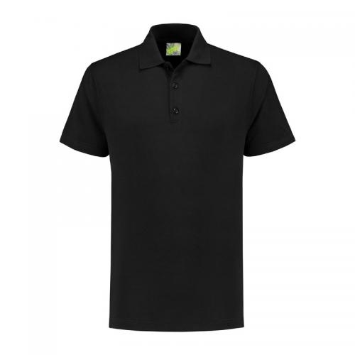 L&S Basic Mix polo zwart,l