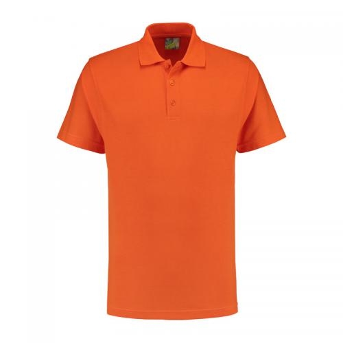 L&S Basic Mix polo oranje,l