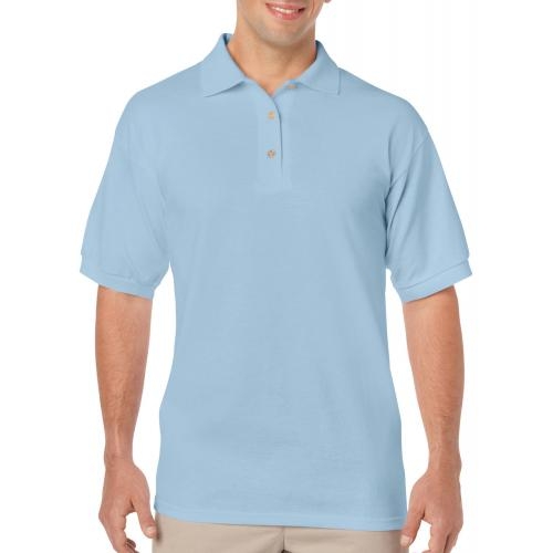 Gilden dryblend adult jersey polo lichtblauw,l