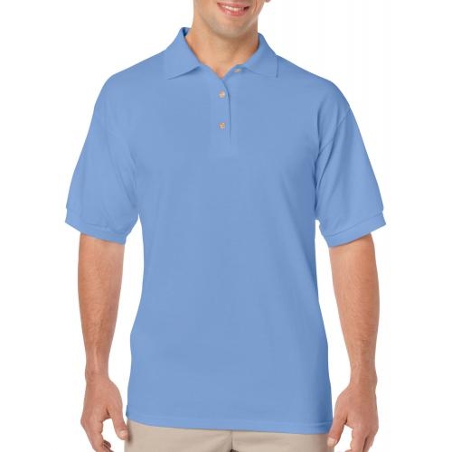 Gilden dryblend adult jersey polo carolina blue,l