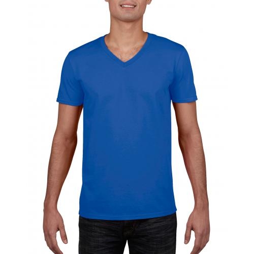 Gildan v-neck heren shirt royal blue,l