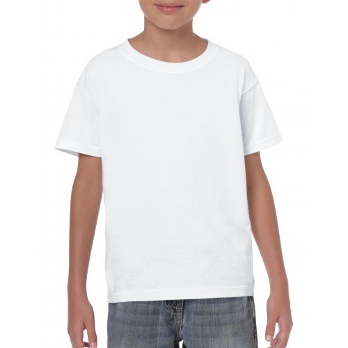 Gildan heavyweight kinder T-shirt wit,l