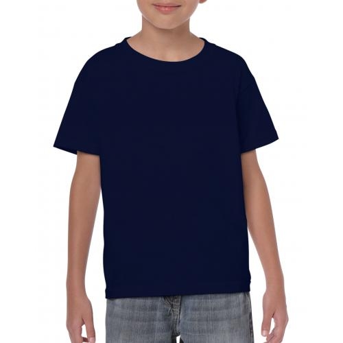 Gildan heavyweight kinder T-shirt navy,l