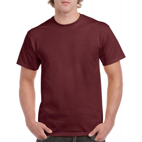 Gildan Heavy Cotton T maroon,l