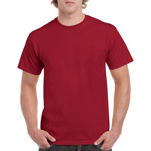 Gildan Heavy Cotton T cardinal red,l