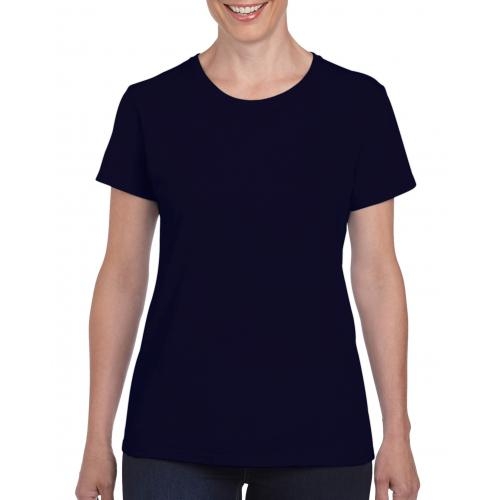 Gildan heavyweight dames shirt navy,l