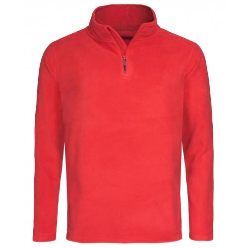 Stedman Polar Fleece Half Zip scarlet red,l