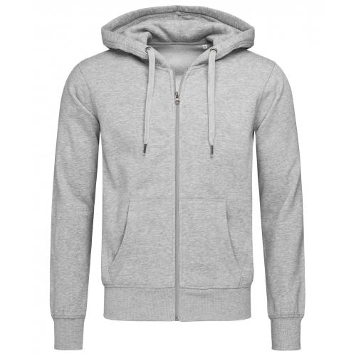 Stedman Sweater Hood Zip Active for him grey heather,l